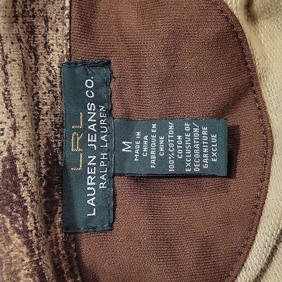 LRL Lauren Jeans Woman's Knit Aztec Print Cotton Jacket Size M - Picture 12 of 12